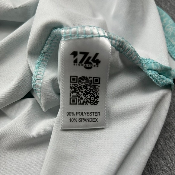 1764 Golf Polo Mens XL Teal Green Gear Up Cyclist All Over Print Short Sleeve - Picture 9 of 14